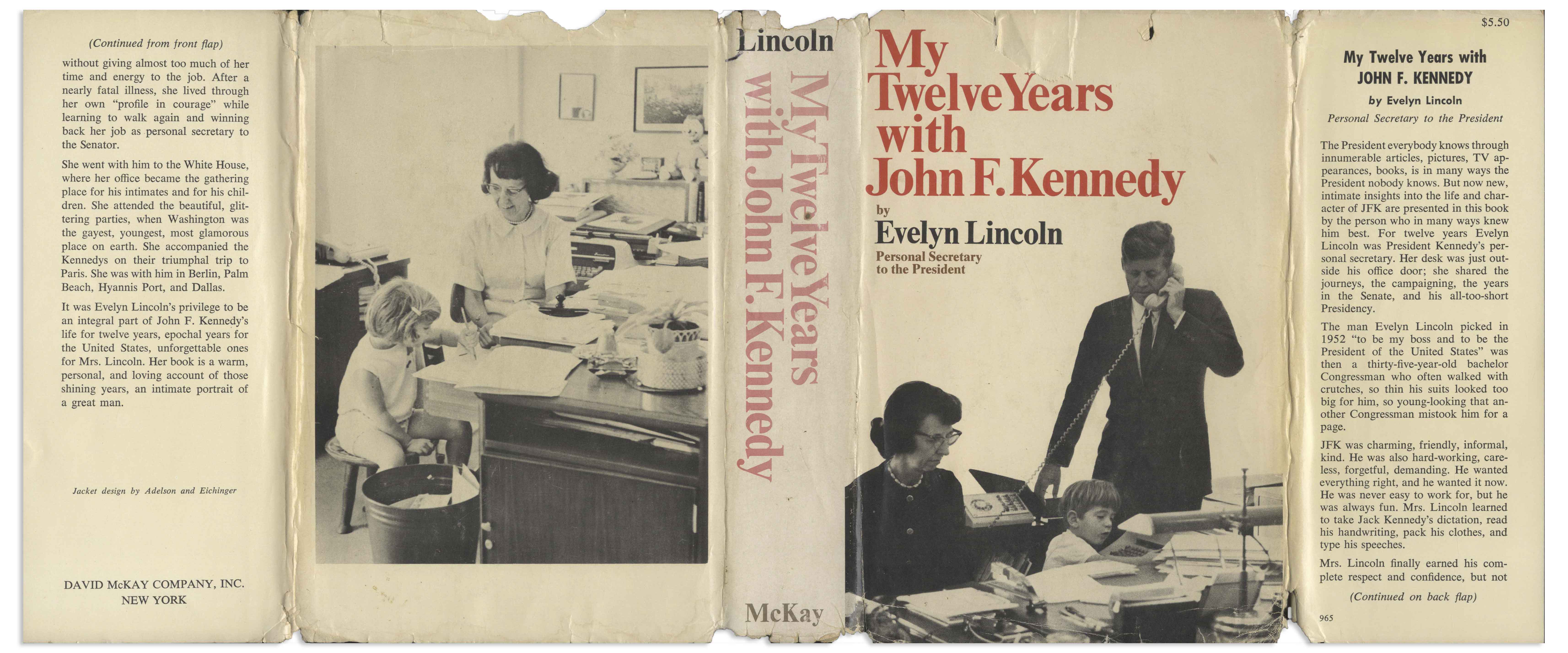 Lot Detail - Evelyn Lincoln Signed Copy of Her Book ''My Twelve Years